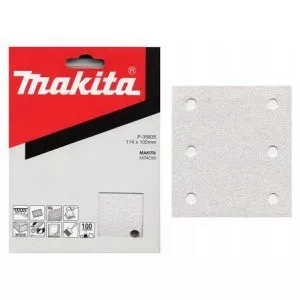 Makita P-35807 papír brusný suchý zip 102x114mm 6 děr K40, 10ks