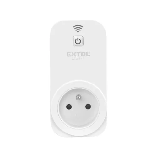 Zásuvka ovládána wi-fi + centrální ovládání pro rf zařízení, wi-fi 802.11 b/g/n, max 3680w EXTOL LIGHT 43800