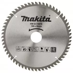 Makita D-72970 kotouč pilový hliník TCT 190x2.2x30mm 60Z