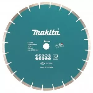 Makita E-12996 kotouč řezný diamantový beton 355x2.8x25.4mm pro aku stroje