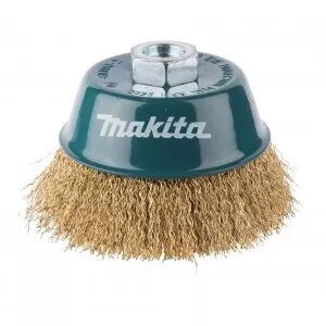 Makita D-39805 miskovitý kartáč z mosazného drátu,vlnitý drát 0,3mm,100mm