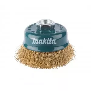 Makita D-39768 miskovitý kartáč z mosazného drátu,vlnitý drát 0,3mm,75mm