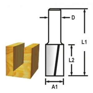 Makita D-47662 Drážkovací fréza 2 břit stopka 12 mm,19x32x73 mm