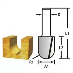 Makita D-47824 Žlábkovací fréza stopka 6 mm,12,7x19x51 mm