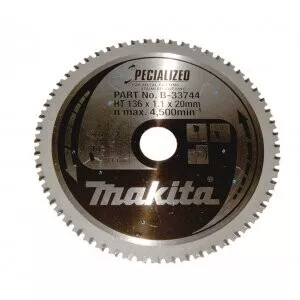 Makita B-33744 kotouč pilový ocel SPECIALIZED 136x1.1x20mm 56Z = old B-23086