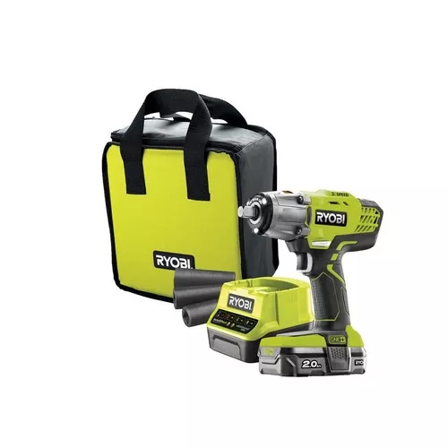 Ryobi R18IW3-120S aku 18V rázový utahovák ONE+ s 2Ah baterií a nabíječkou