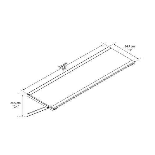 Palram - Canopia Skylight Utility Shelf praktická závěsná police pro domky série Yukon 11