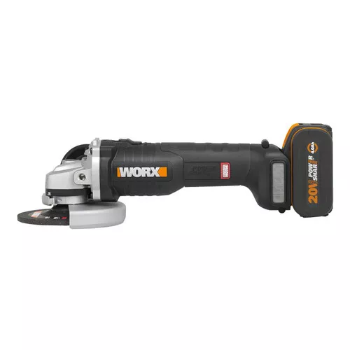 Worx WX812 - Aku úhlová bruska 20V, 1x4.0Ah - Powershare