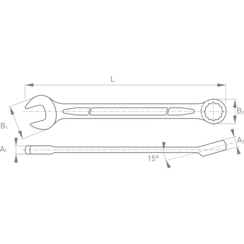 Klíč očkoplochý, 6mm FORTUM 4730206