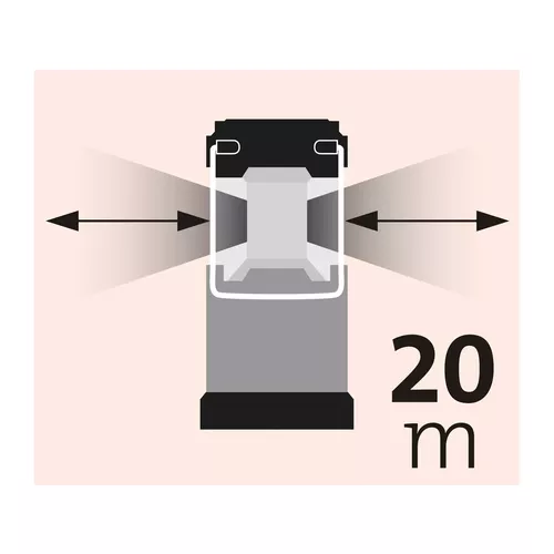 Lucerna teleskopická 50lm, 6x led, abs plast EXTOL LIGHT 43115