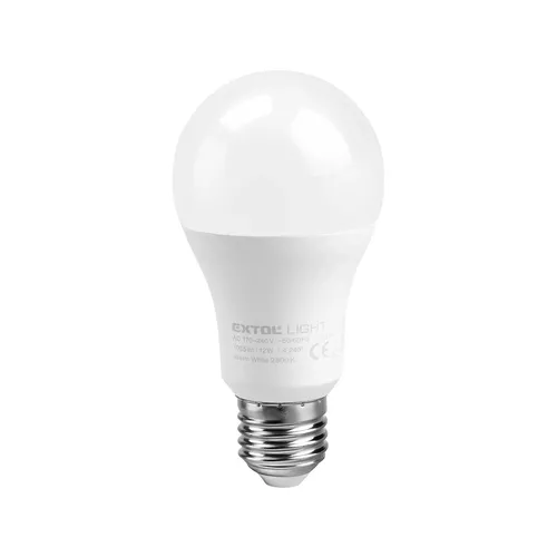 Žárovka led klasická, 800lm, 9w, e27, teplá bílá EXTOL LIGHT 43003