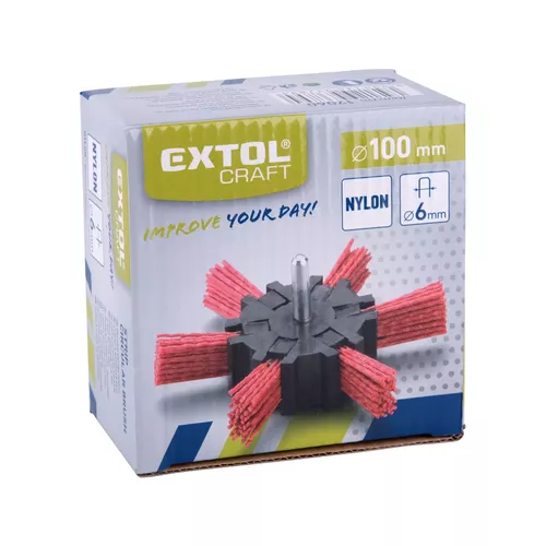 Kartáč okružní leštící, o 100mm, nylon EXTOL CRAFT 17060