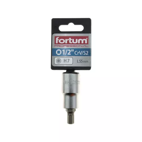 Hlavice zástrčná 1/2" imbus, h 7, l 55mm FORTUM 4700607