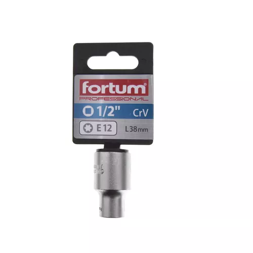 Hlavice nástrčná vnitřní torx 1/2", e 12, l 38mm FORTUM 4700701