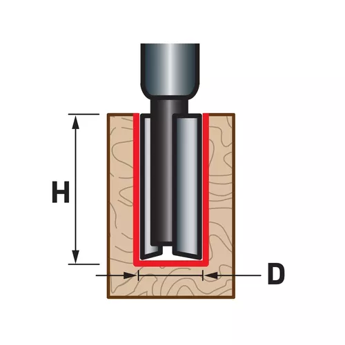 Fréza drážkovací do dřeva, d6,3 x h25 EXTOL PREMIUM 8802111