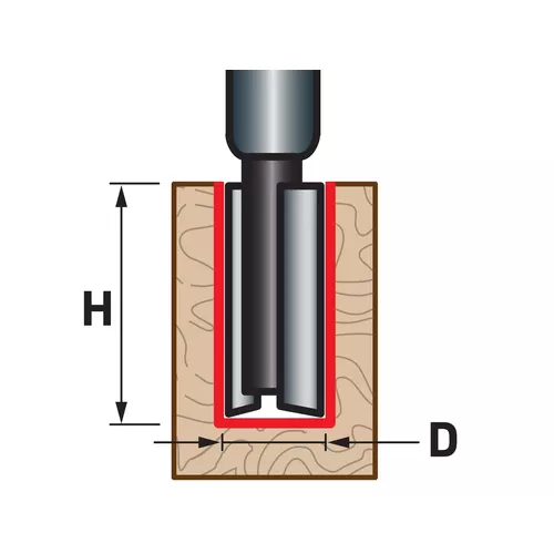 Fréza drážkovací do dřeva, d16 x h25 EXTOL PREMIUM 8802116