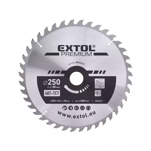 Kotouč pilový s sk plátky, o 250x3,0x30mm, 40t EXTOL PREMIUM 8803241