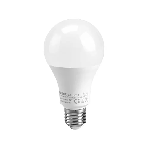 Žárovka led klasická, 1350lm, 15w, e27, teplá bílá EXTOL LIGHT 43005