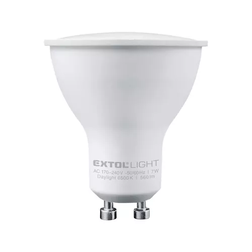 Žárovka led reflektorová, 560lm, 7w, gu10, denní bílá EXTOL LIGHT 43034