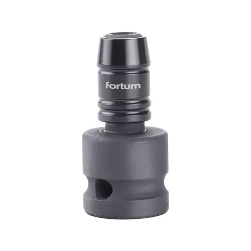 Adaptér rázový 1/2" čtyřhran na hroty 1/4", quick-lock, crmov FORTUM 4790002