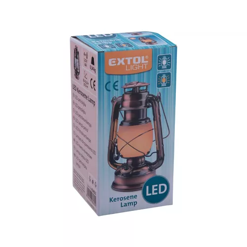 Petrolejka led, bílé světlo/plamen EXTOL LIGHT 43403