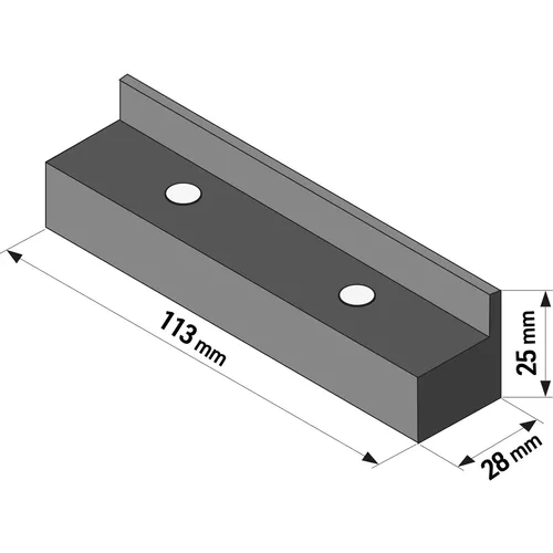 Ochranné čelisti na svěrák 2ks, délka 113mm, s magnety, tpu EXTOL PREMIUM 8812697