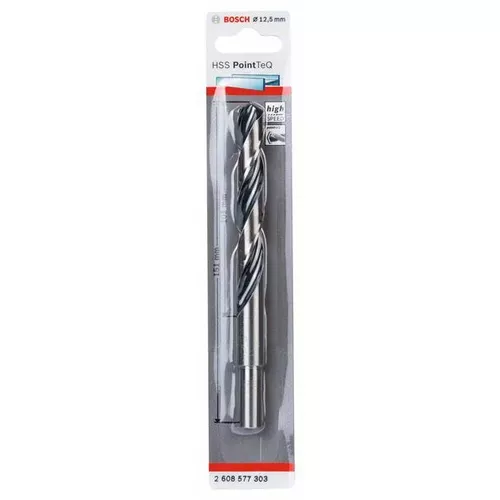 Spirálový vrták HSS PointTeQ 12,5 mm (zúžená stopka)  BOSCH 2608577303