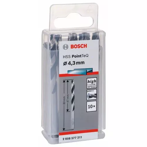 Spirálový vrták HSS PointTeQ 4,3 mm  BOSCH 2608577211