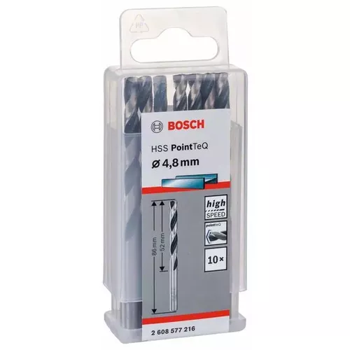 Spirálový vrták HSS PointTeQ 4,8 mm  BOSCH 2608577216