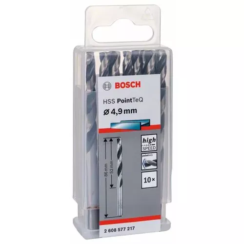 Spirálový vrták HSS PointTeQ 4,9 mm  BOSCH 2608577217