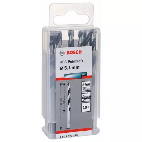 Spirálový vrták HSS PointTeQ 5,1 mm  BOSCH 2608577219