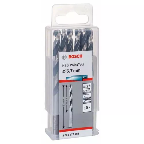 Spirálový vrták HSS PointTeQ 5,7 mm  BOSCH 2608577225