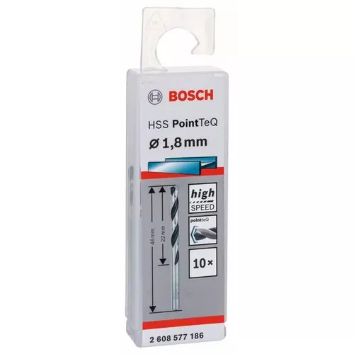 Spirálový vrták HSS PointTeQ 1,8 mm  BOSCH 2608577186