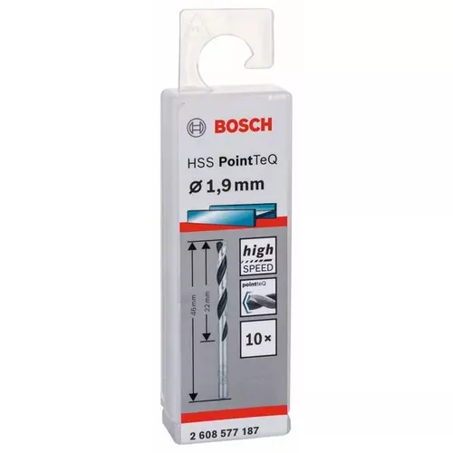 Spirálový vrták HSS PointTeQ 1,9 mm  BOSCH 2608577187