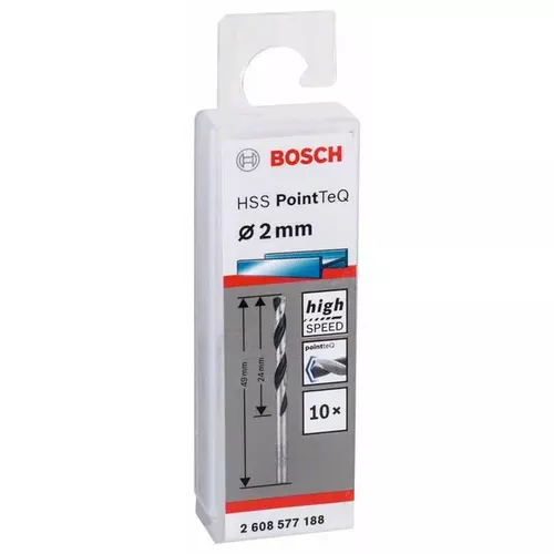 Spirálový vrták HSS PointTeQ 2,0 mm  BOSCH 2608577188