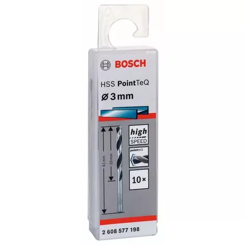 Spirálový vrták HSS PointTeQ 3,0 mm  BOSCH 2608577198