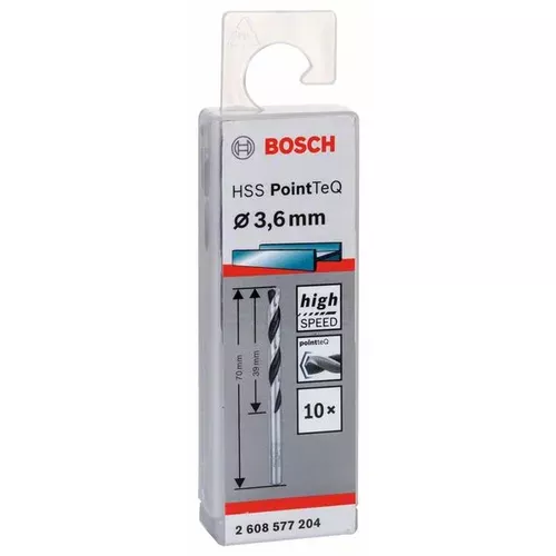 Spirálový vrták HSS PointTeQ 3,6 mm  BOSCH 2608577204