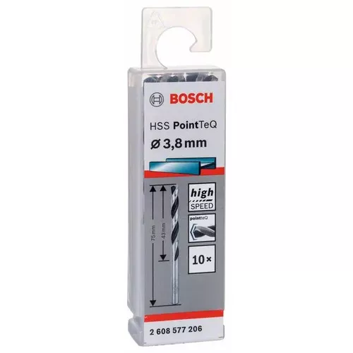 Spirálový vrták HSS PointTeQ 3,8 mm  BOSCH 2608577206