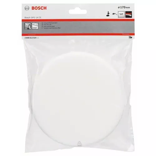 Kotouč z pěnové hmoty měkký (bílý), Ø 170 mm BOSCH 2608612024