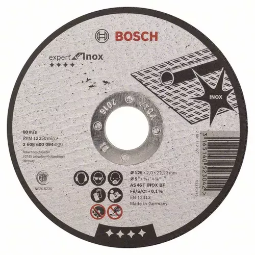 Dělicí kotouč rovný Expert for Inox  BOSCH 2608600094