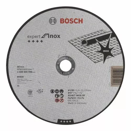 Dělicí kotouč rovný Expert for Inox  BOSCH 2608600096