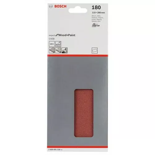 Brusný papír C430, balení 10 ks  BOSCH 2608605326