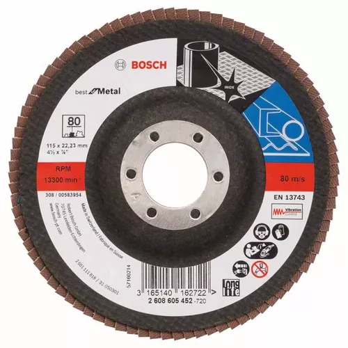 Lamelový brusný kotouč X571, Best for Metal  BOSCH 2608605452