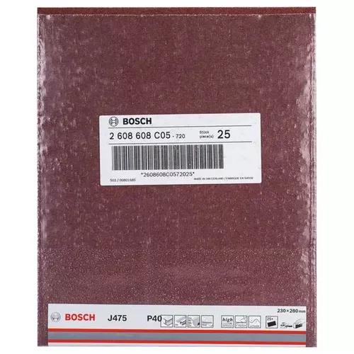 Brusný papír J475 BOSCH 2608608C05