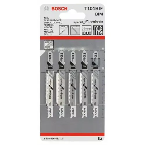 Pilový plátek do kmitací pily T 101 BIF  BOSCH 2608636431