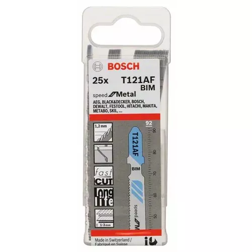 Pilový plátek do kmitací pily T 121 AF  BOSCH 2608636700