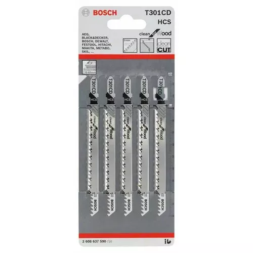 Pilový plátek do kmitací pily T 301 CD  BOSCH 2608637590