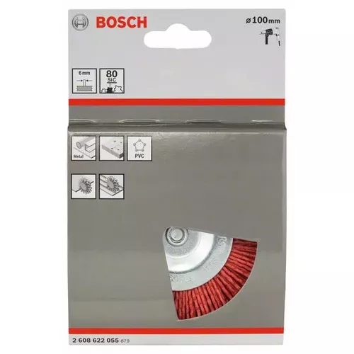 Kotoučový kartáč 100×1 mm s nylonovými štětinami  BOSCH 2608622055