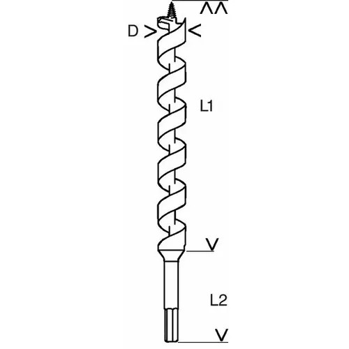 Hadovitý vrták, šestihranný  BOSCH 2608597630