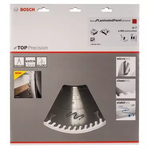 Pilový kotouč do okružních pil Top Precision Best for Laminated Panel Abrasive BOSCH 2608642106